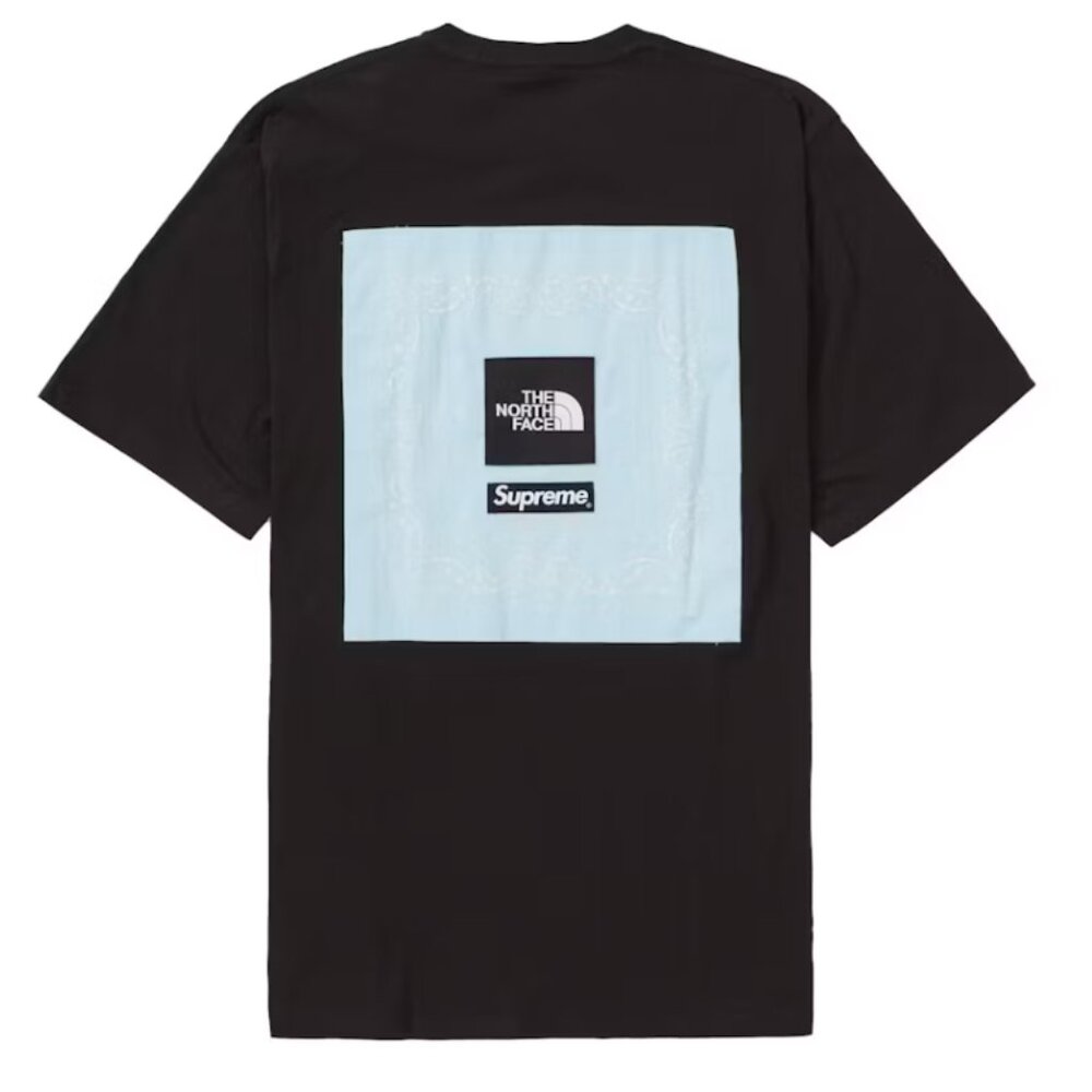 NWT Supreme x The North Face Bandana Tee - Black - XL